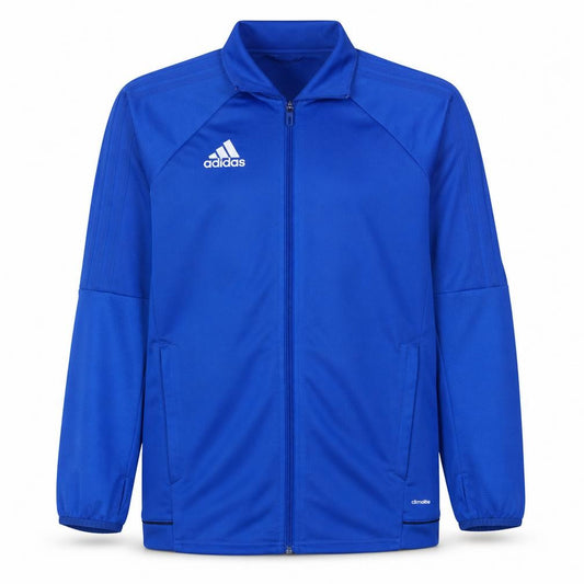 Adidas Men's Blue Climalite Track Jacket Size L Full Zip Sportswear