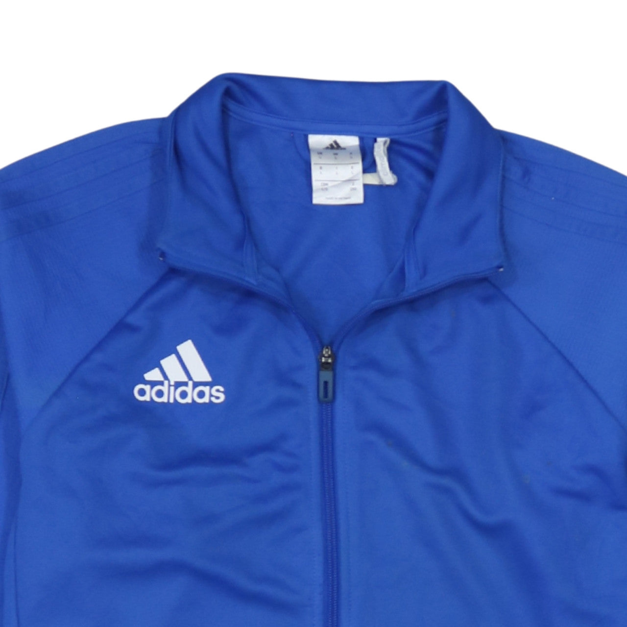 Adidas Men's Blue Climalite Track Jacket Size L Full Zip Sportswear