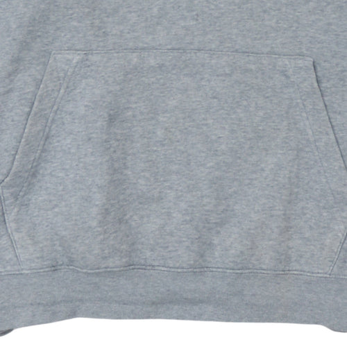 Nike Women Grey Pullover Hoodie Medium Cotton Blend Sportswear