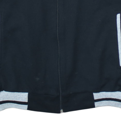 Victory Men's Black Track Jacket L Colourblock Sports Zip Up