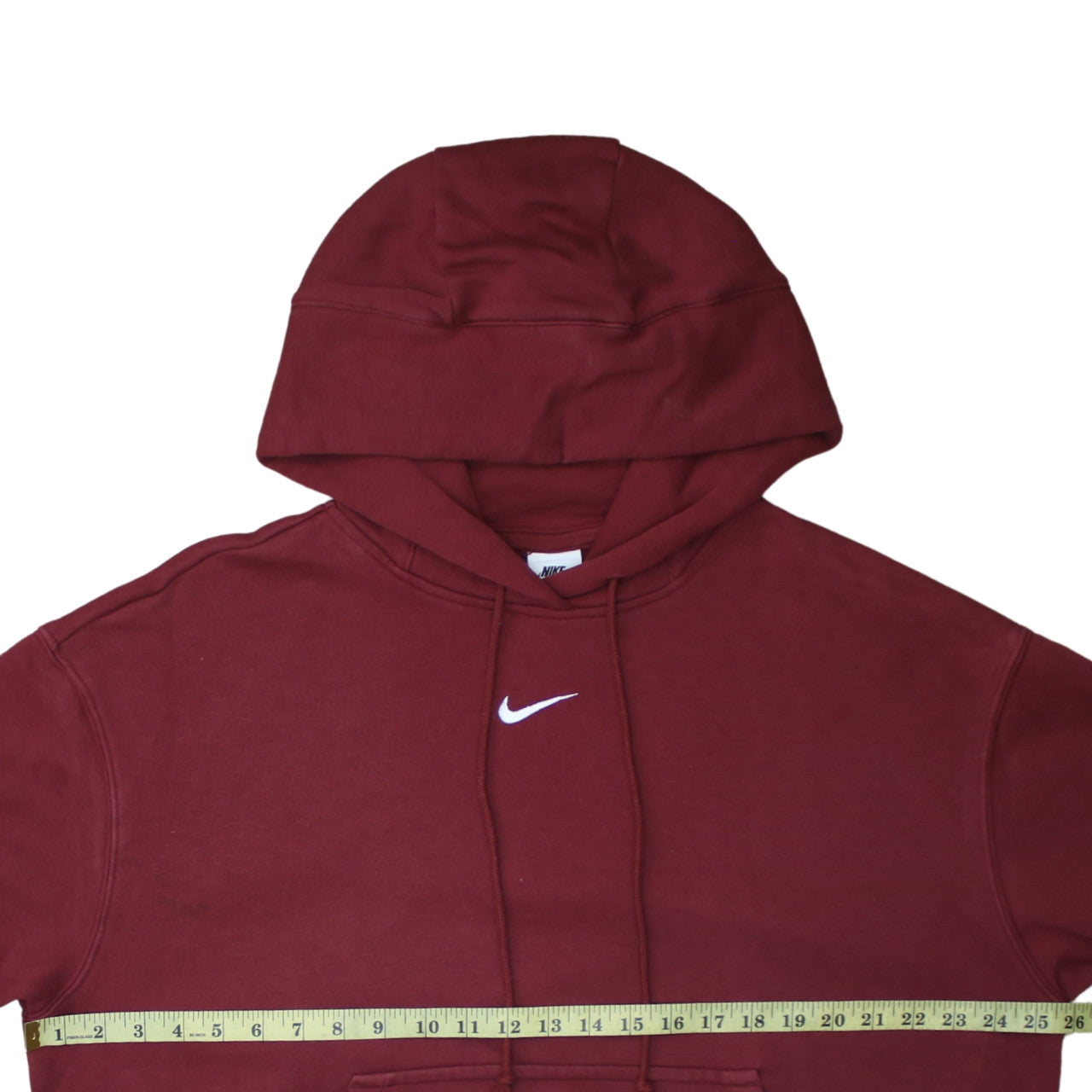 Nike Men's Red Pullover Hoodie Medium Fleece Sweatshirt