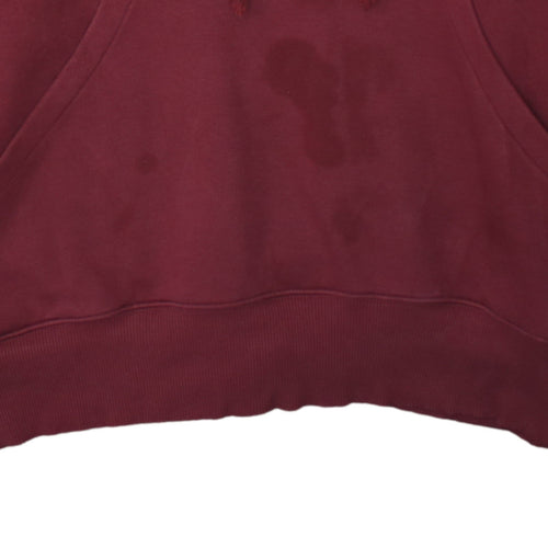 Nike Men's Red Pullover Hoodie Medium Fleece Sweatshirt