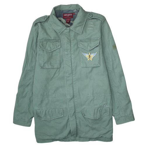 Coronel Tapiocca Men's Green Cotton Military Jacket Size S