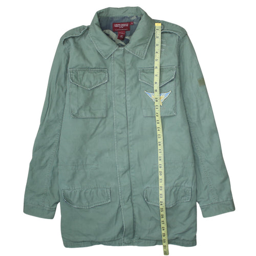 Coronel Tapiocca Men's Green Cotton Military Jacket Size S