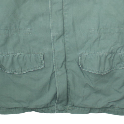 Coronel Tapiocca Men's Green Cotton Military Jacket Size S