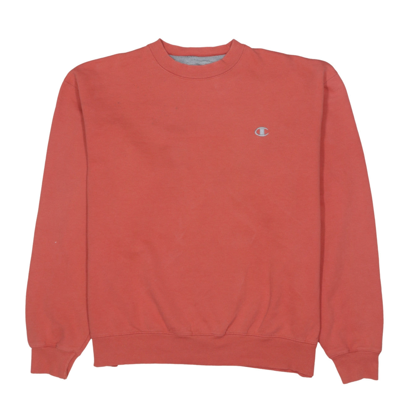 Champion Women's Coral Pink Fleece Sweatshirt XL Crew Neck Pullover