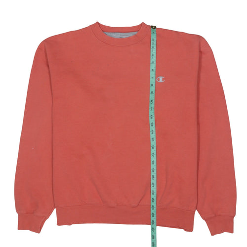 Champion Women's Coral Pink Fleece Sweatshirt XL Crew Neck Pullover