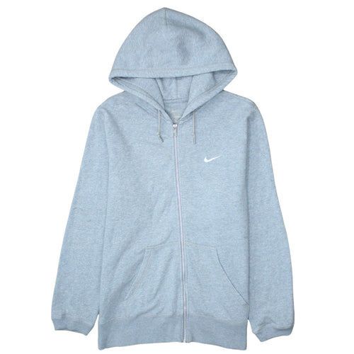 Nike Men's Grey Full Zip Hoodie Size L Regular Fit