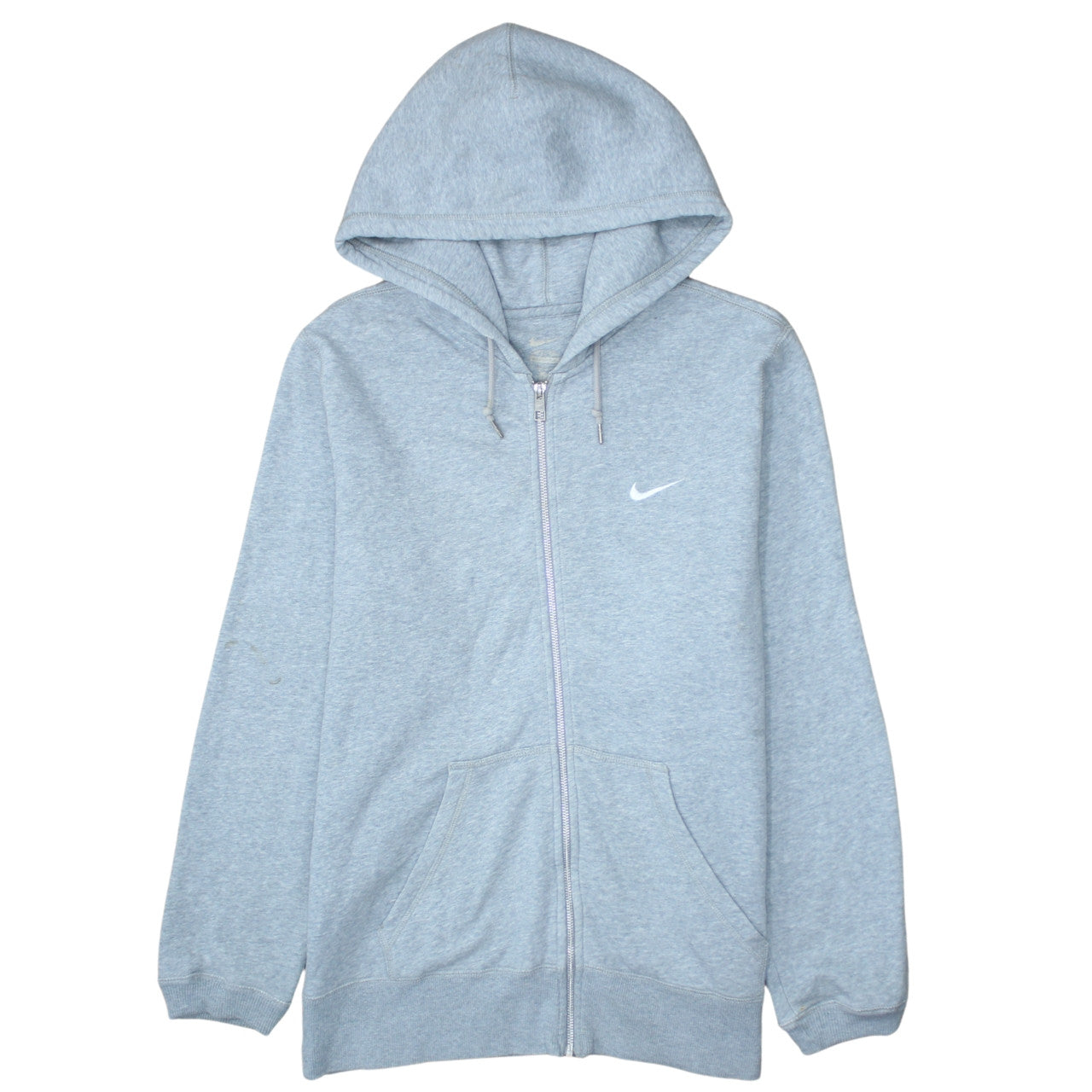 Nike Men's Grey Full Zip Hoodie Size L Regular Fit