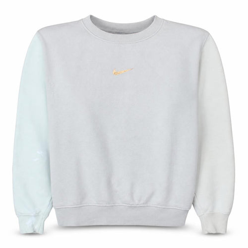 Nike Women Beige Loose Fit Crew Neck Sweatshirt Size S