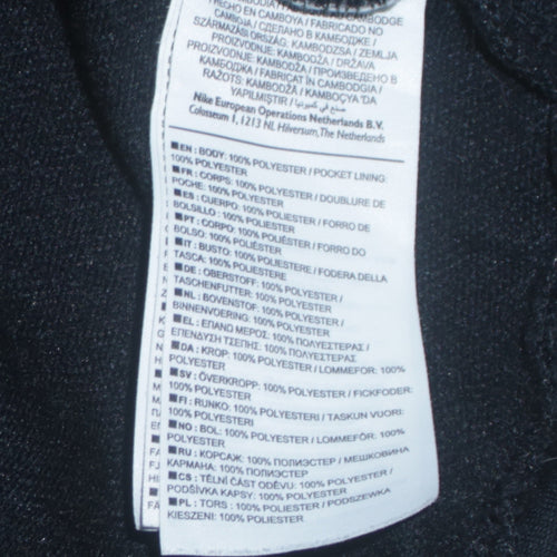 Nike Men's Black Full Zip Dri-FIT Hoodie M Sportswear