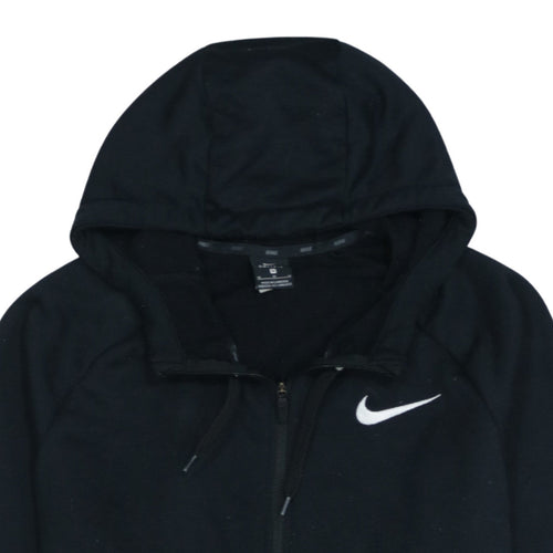 Nike Men's Black Full Zip Dri-FIT Hoodie M Sportswear
