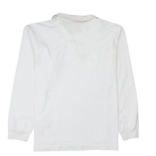 Nautica Men's White XL 1/2 Zip Collared Cotton Sweatshirt
