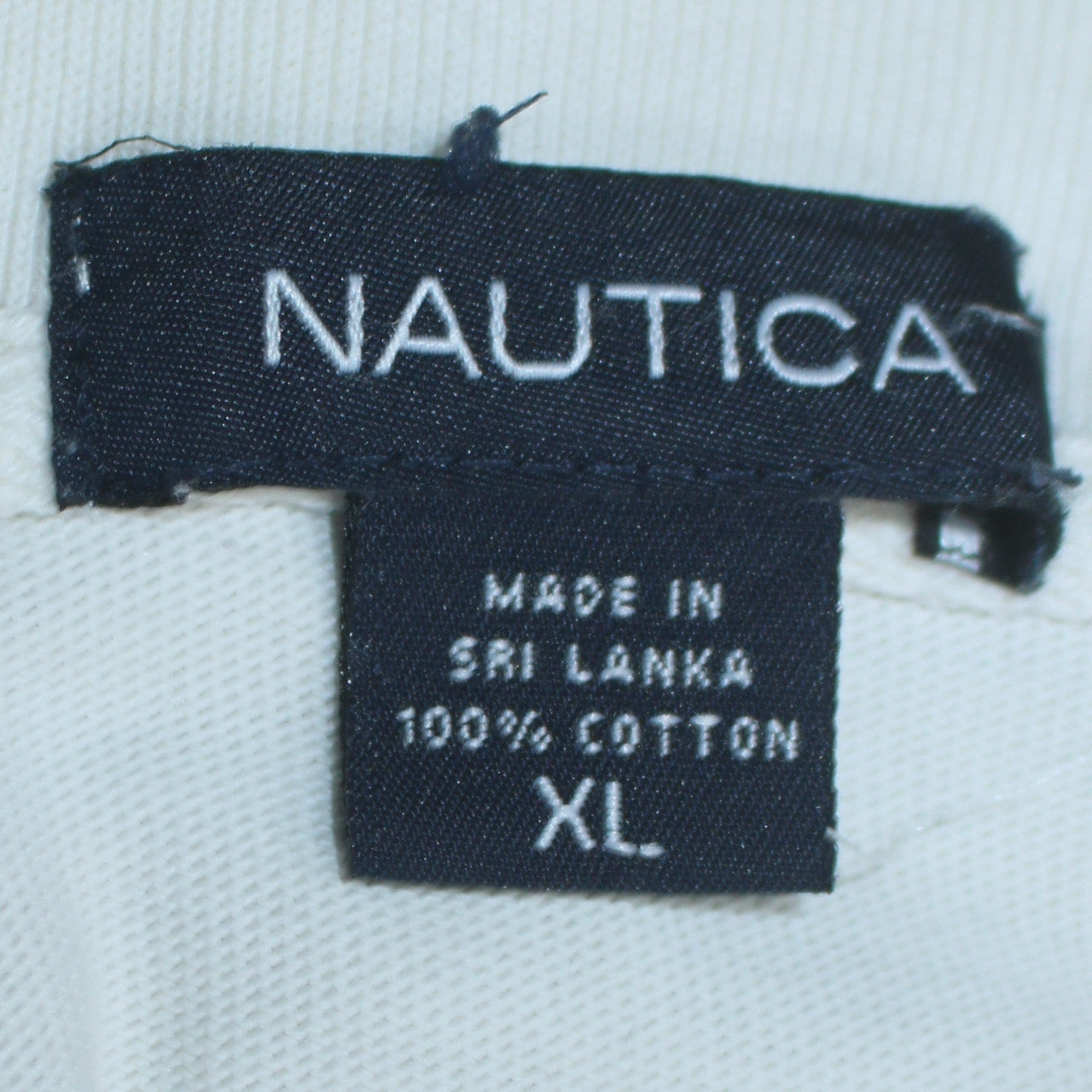 Nautica Men's White XL 1/2 Zip Collared Cotton Sweatshirt