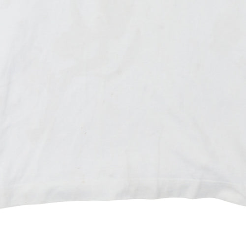 Nautica Men's White XL 1/2 Zip Collared Cotton Sweatshirt