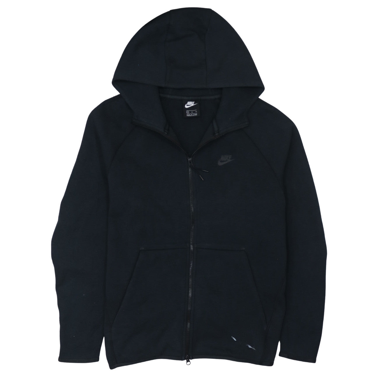 Nike Men's Black Full Zip Hoodie XL Fleece Sweatshirt