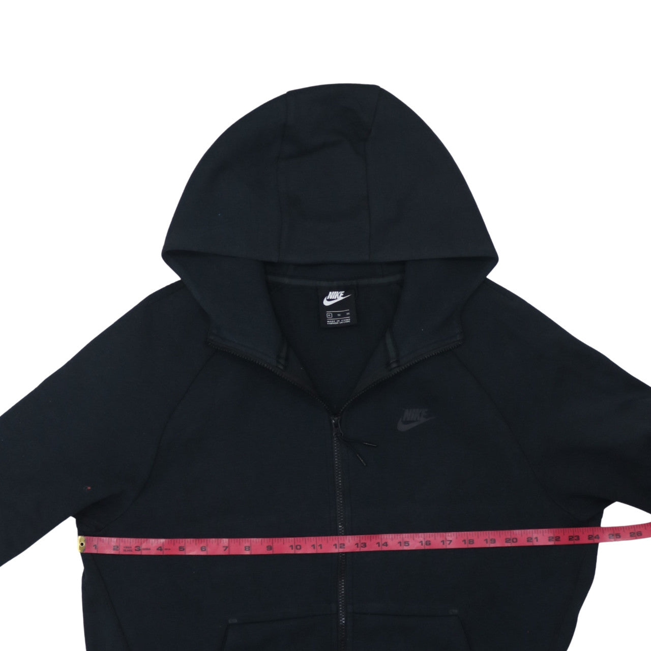 Nike Men's Black Full Zip Hoodie XL Fleece Sweatshirt