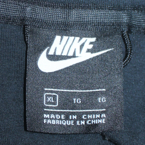 Nike Men's Black Full Zip Hoodie XL Fleece Sweatshirt