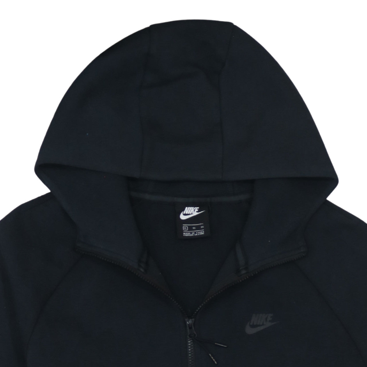 Nike Men's Black Full Zip Hoodie XL Fleece Sweatshirt