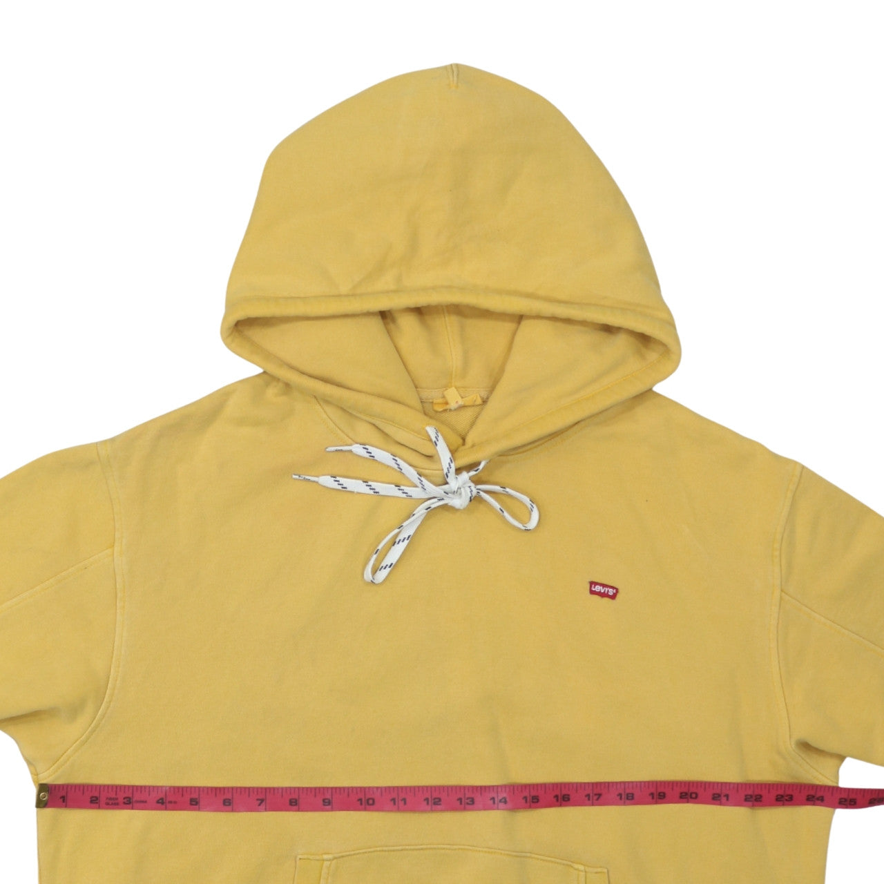 Levi's Men's Yellow Pullover Hoodie Medium Cotton Casual