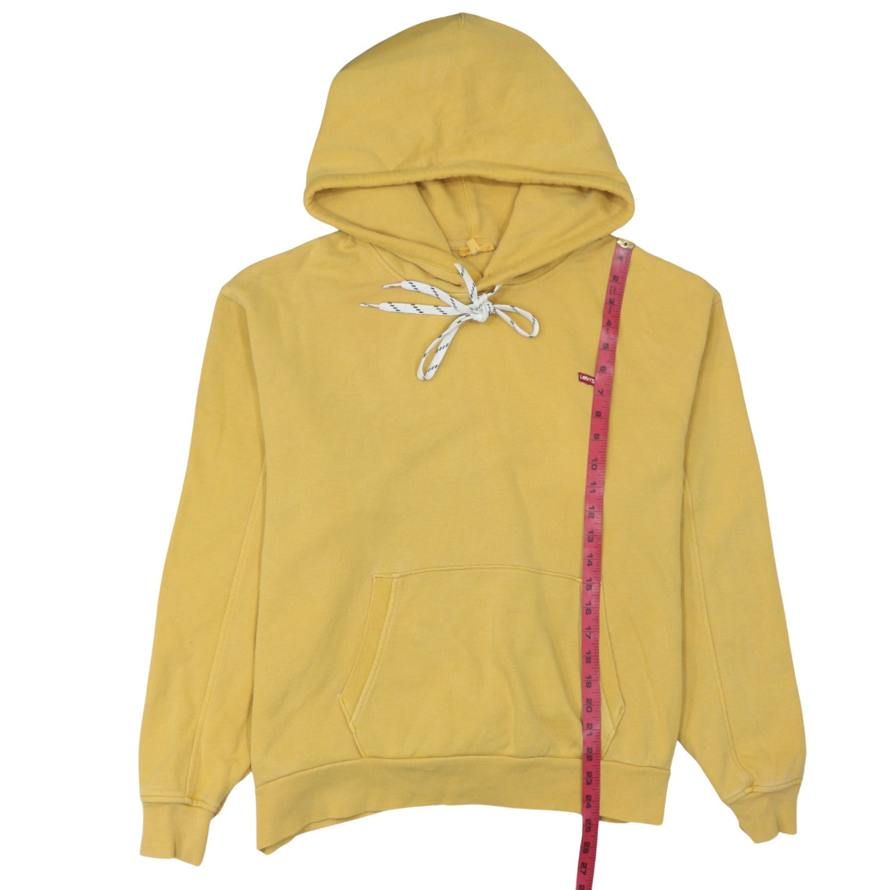 Levi's Men's Yellow Pullover Hoodie Medium Cotton Casual