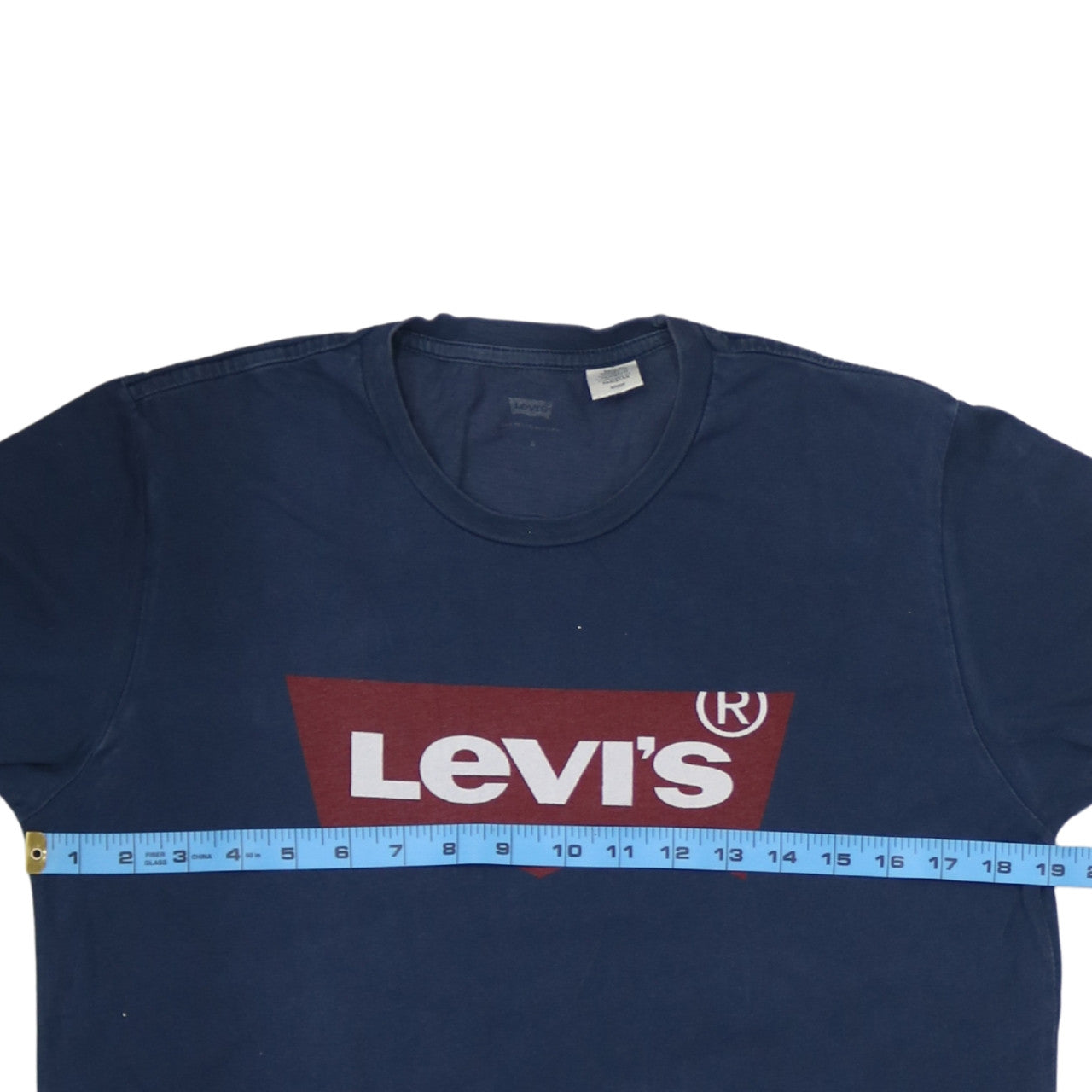 Levi's Men's Blue Crew Neck Graphic Logo T-Shirt Size S