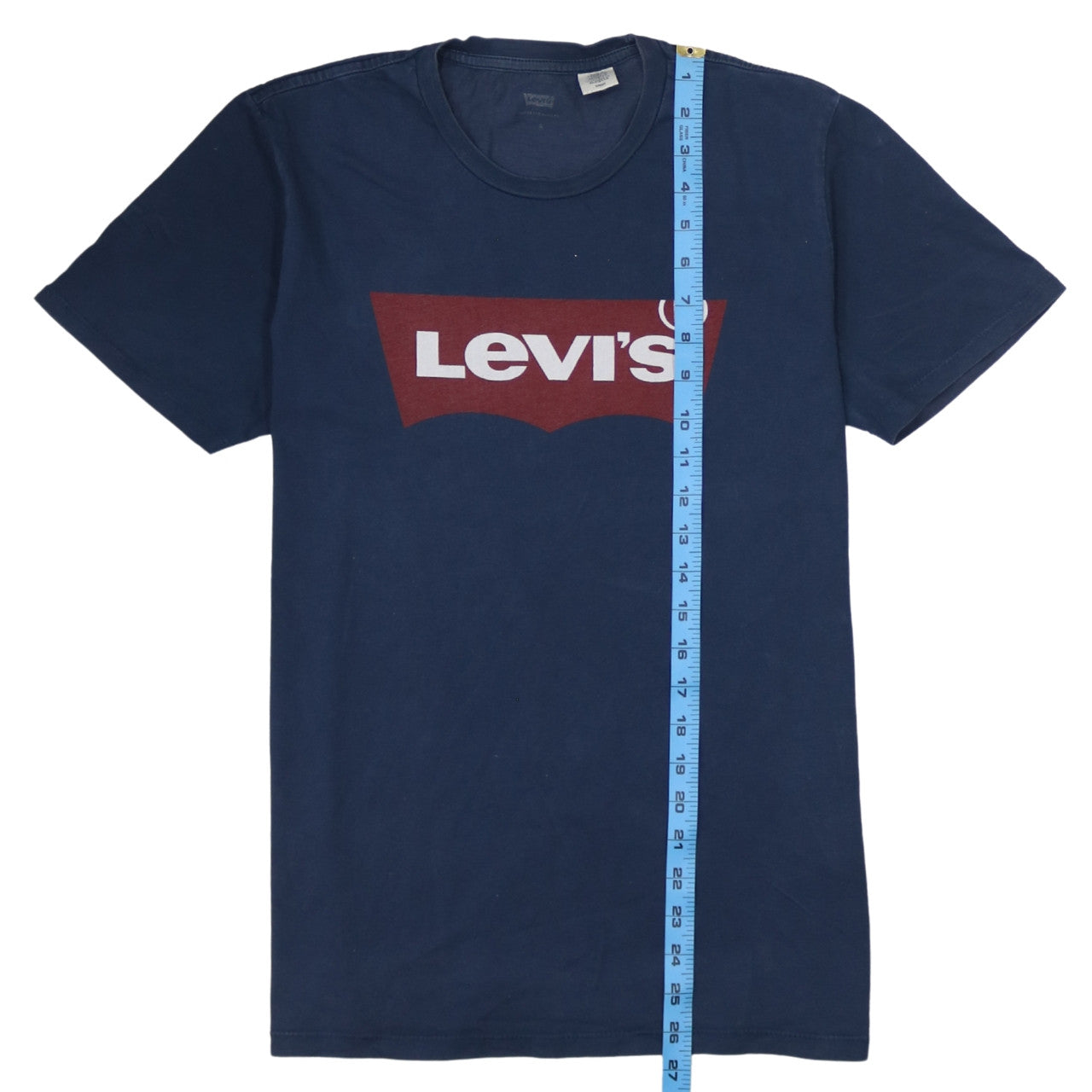Levi's Men's Blue Crew Neck Graphic Logo T-Shirt Size S