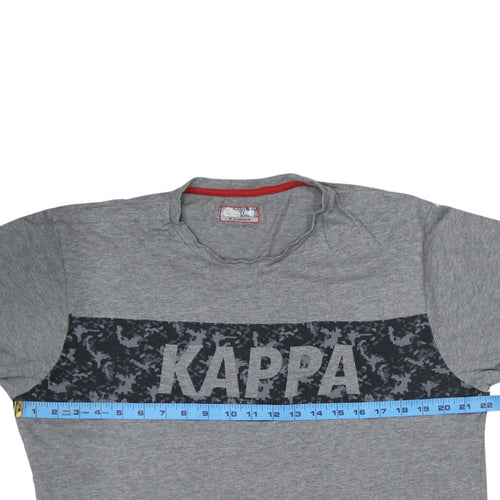 Kappa Men's Grey XL Graphic Logo Sports T-Shirt