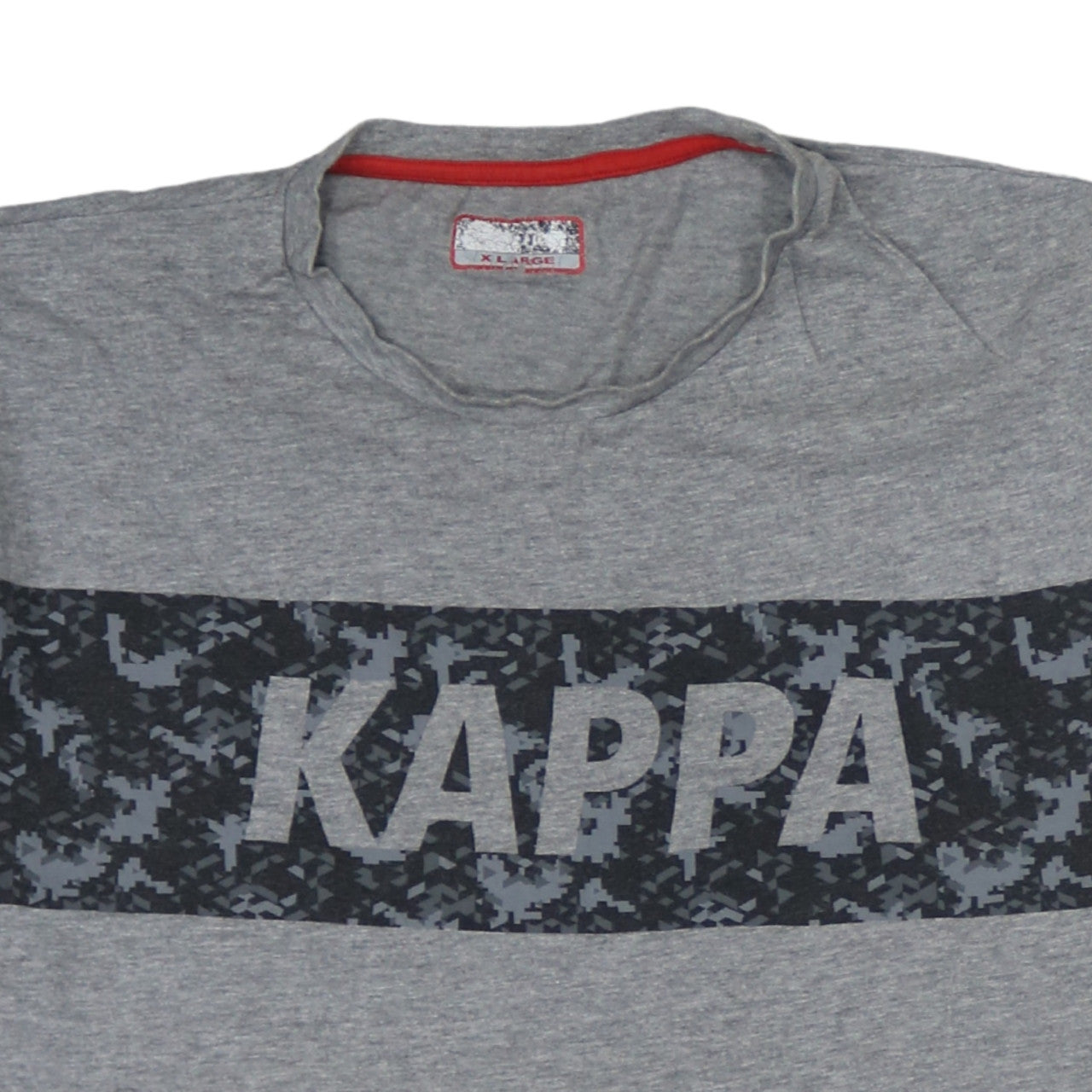 Kappa Men's Grey XL Graphic Logo Sports T-Shirt