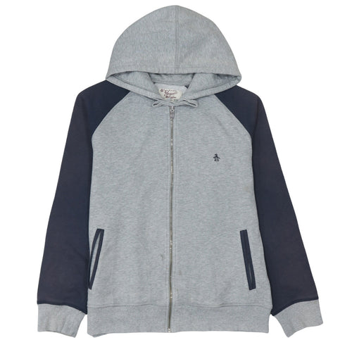 Original Penguin Men's Grey Full Zip Hoodie Size L