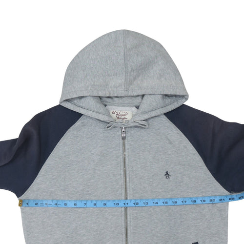 Original Penguin Men's Grey Full Zip Hoodie Size L