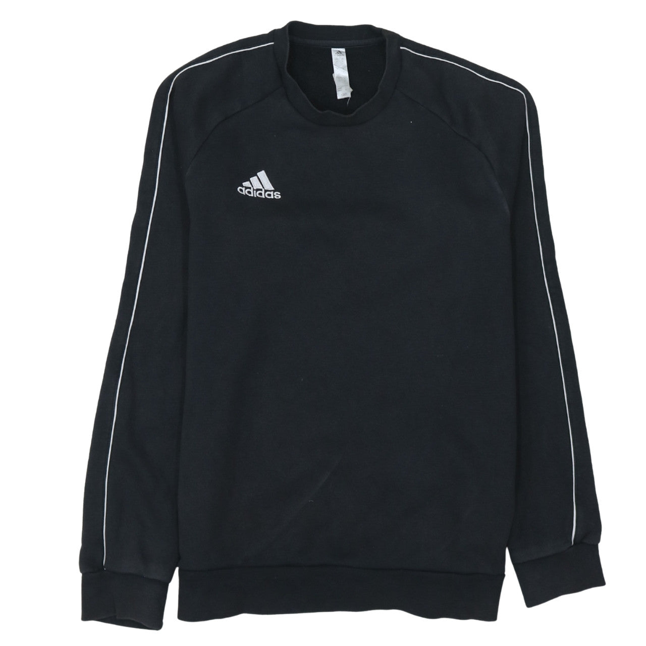 Adidas Mens Black Crew Neck Pullover Sweatshirt Size M