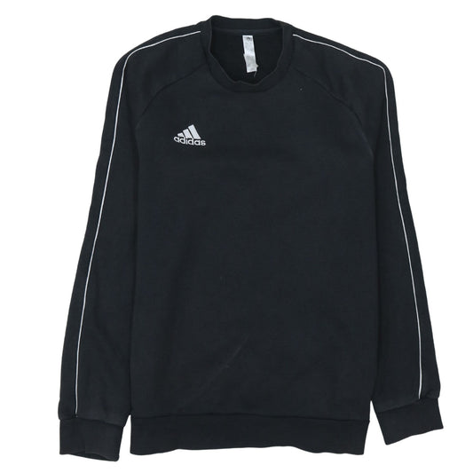 Adidas Mens Black Crew Neck Pullover Sweatshirt Size M
