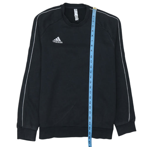 Adidas Mens Black Crew Neck Pullover Sweatshirt Size M