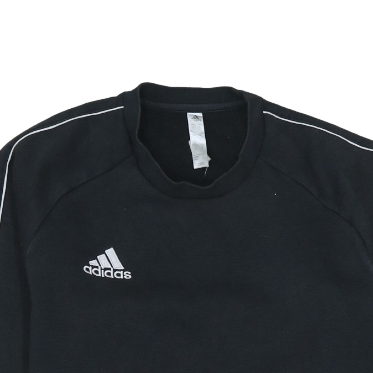 Adidas Mens Black Crew Neck Pullover Sweatshirt Size M