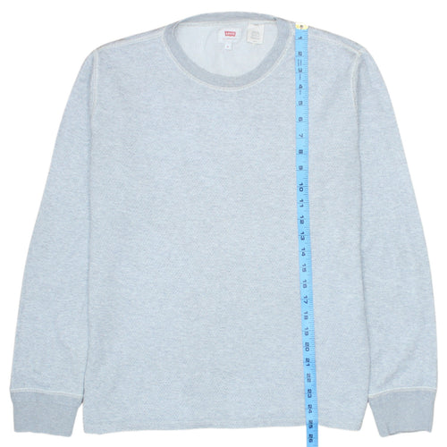Levi's Men's Grey Cotton Pullover Sweatshirt Size S Crew Neck