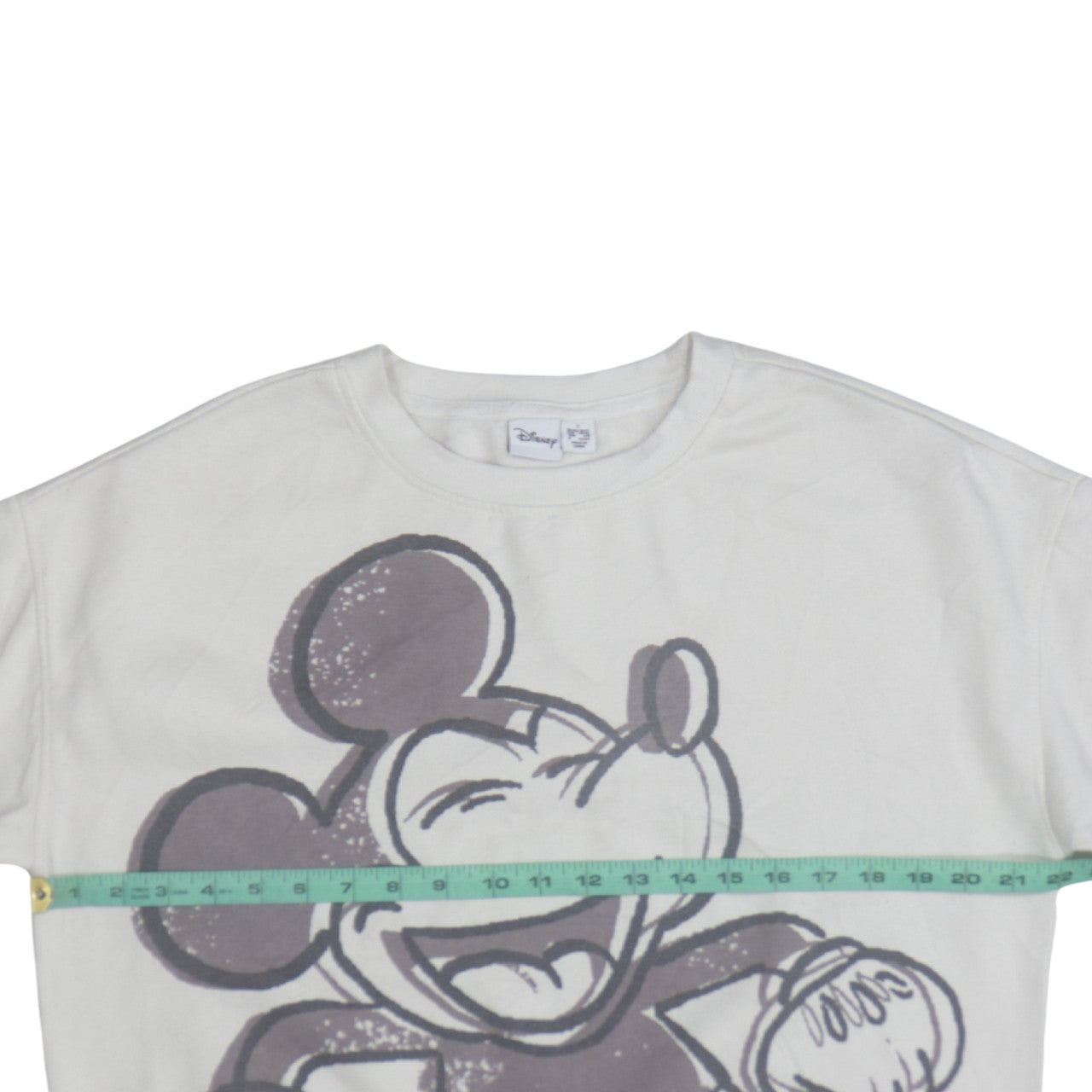 Disney Primark Women White Mickey Mouse Pullover Sweatshirt Size S 10/12