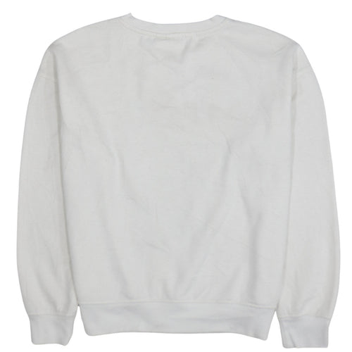 Disney Primark Women White Mickey Mouse Pullover Sweatshirt Size S 10/12