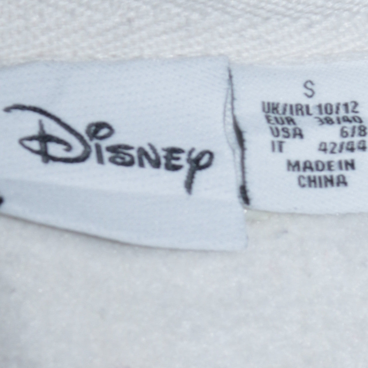 Disney Primark Women White Mickey Mouse Pullover Sweatshirt Size S 10/12