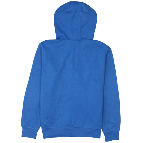 Disney Womens Blue Stitch Pullover Hoodie XS Cotton Sweatshirt