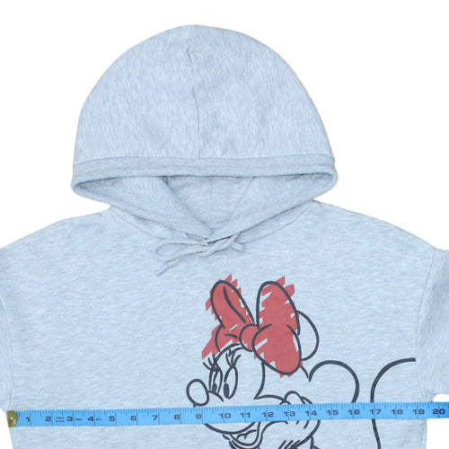 Primark Disney Minnie Mouse Grey Pullover Hoodie Women 2XS