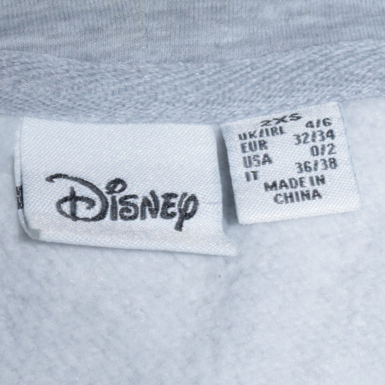Primark Disney Minnie Mouse Grey Pullover Hoodie Women 2XS
