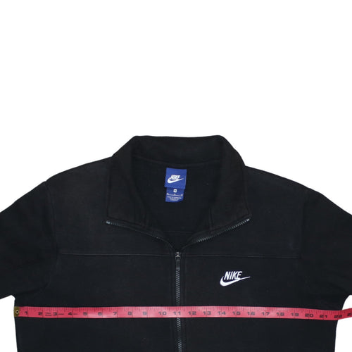 Nike Men's Black Medium Full Zip Track Jacket Fleece