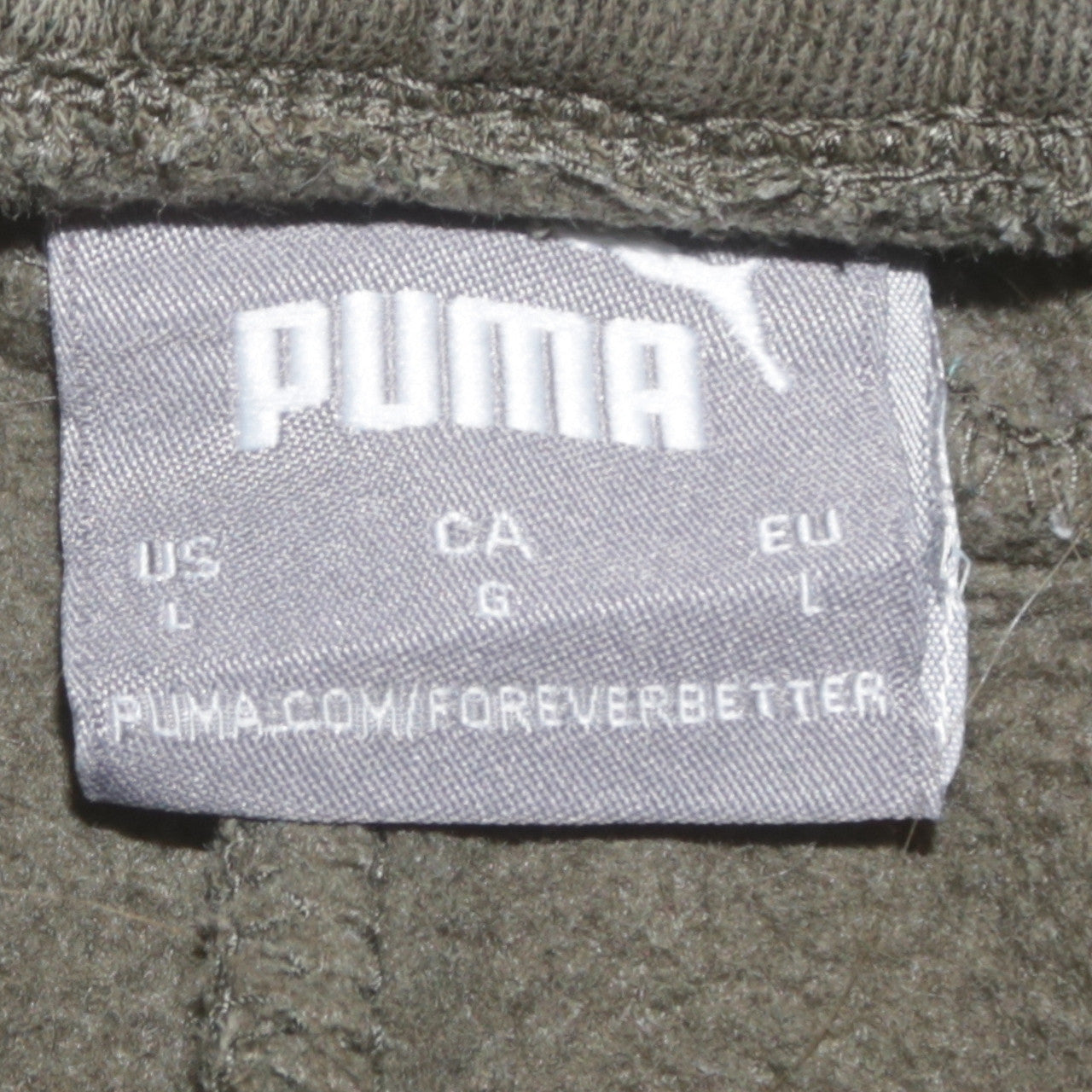Puma Men's Green Jogger Sweatpants L Regular Fit Activewear