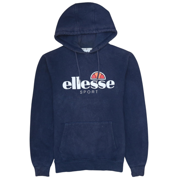 Ellesse Womens Blue Pullover Hoodie Size 12 Casual Sport Fleece