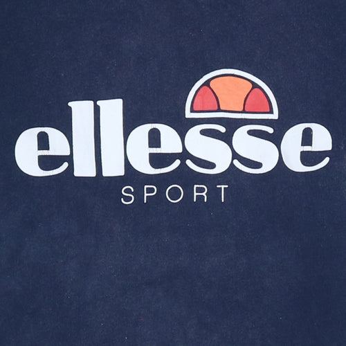 Ellesse Womens Blue Pullover Hoodie Size 12 Casual Sport Fleece