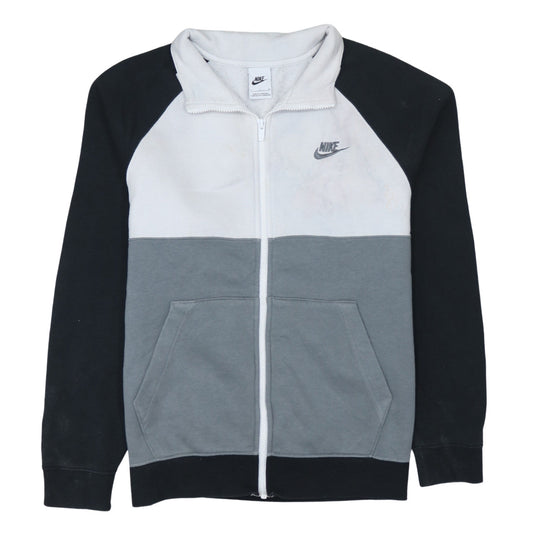 Nike Men's Black White Grey Full Zip Track Jacket Size S