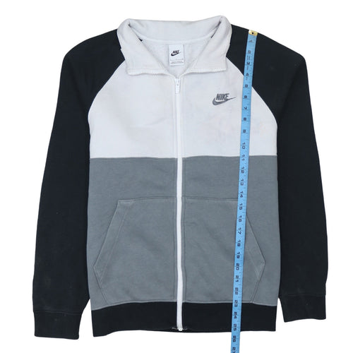 Nike Men's Black White Grey Full Zip Track Jacket Size S