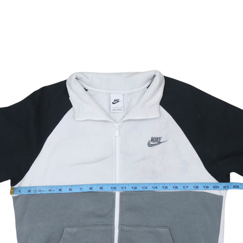Nike Men's Black White Grey Full Zip Track Jacket Size S