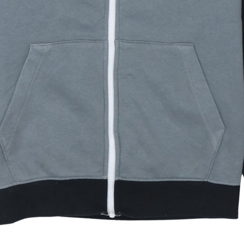 Nike Men's Black White Grey Full Zip Track Jacket Size S